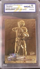 2000 Fleer Ultra 23KT Gold Holographic Signed Tom Brady WCG 10 RC Patriots Bucs