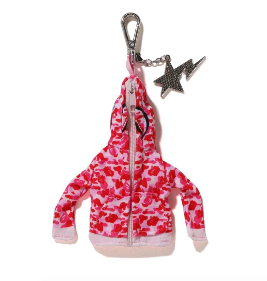 A BATHING APE SHARK FULL ZIP HOODIE KEYCHAIN ABC CAMO ~ BAPE Japan - Image 3 of 4
