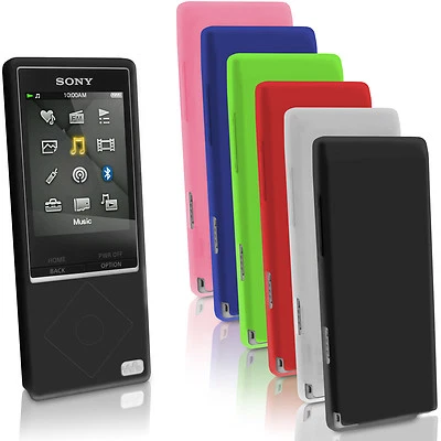 IGADGITZ Étui Housse Silicone pour Sony Walkman NWZ-A15 A17 Gel Case Coque Cover + Film