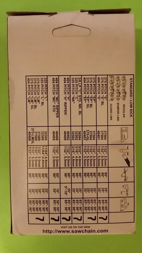 Cadena rasgadora Carlton 42" 3/8 .063 135 DL reemplaza aserradero 75RD135G EE. UU.  Foto 2 de 2