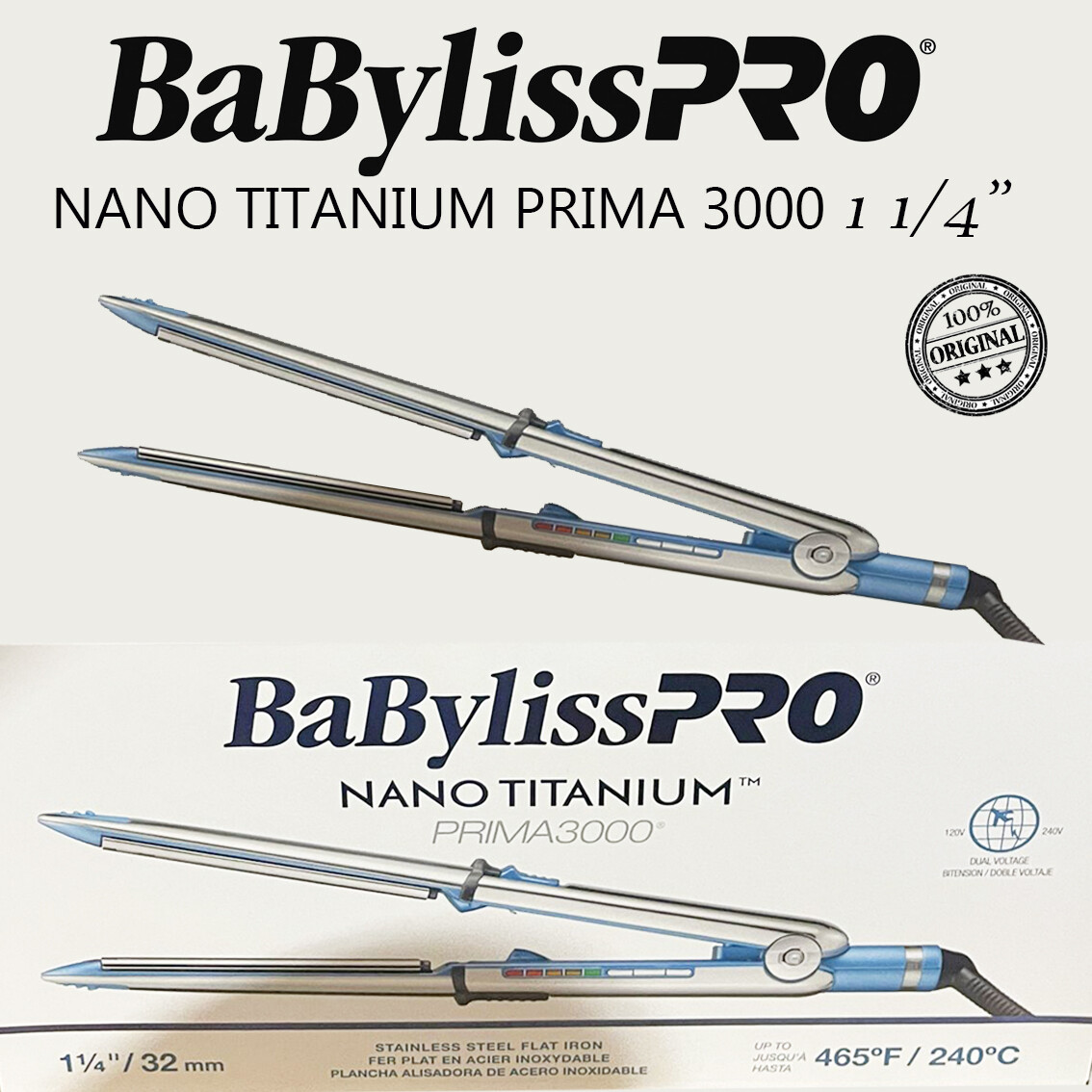 Straightener Babyliss Nano 3000 Optima 3000 Babyliss Pro Nano