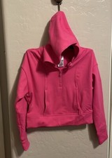 Girls 1/2 Zip Hoodie Pouch Pocket No Leggings NWOT XS 4/5 Orig 17