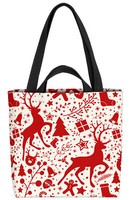 Weihnachten Rentier Schnee Tasche Weihnachten Rentier Geschenkpapier Muster Dek