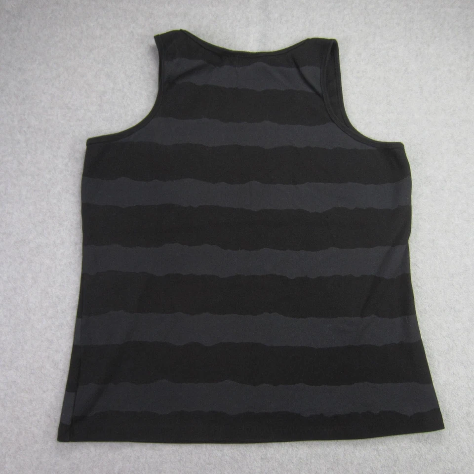 Camiseta sin mangas Harley Davidson para mujer 2XL negra gris a rayas elástica con joyas EE. UU. Foto 4 de 4