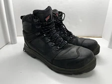 Red Wing Boots Mens Size 11.5 ASTM F 2413-18 Steel Toe Black Safety pre-owned