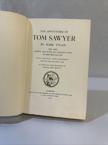 Mark Twain / Adventures of Tom Sawyer / Limited Editions Club / Signed by illus. - Picture 5 of 7
