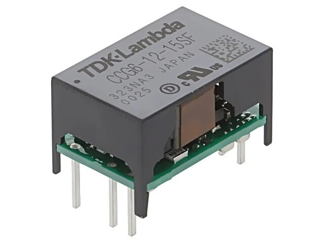 CCG6-12-15SF Wandler: DC/DC 6W UEing: 4,5-18VDC UAusg: 15VDC IAusg: 400mA THT TD - Bild 1 von 1