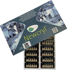 Newcryl Upper Anterior Mould 264 1 x 6 33° Two-Layer False Teeth Multi-Shade