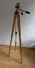 Berlebach Mulda Holzstativ, Foto Video Stativ mit Schwenkkopf 50er Jahre , DDR