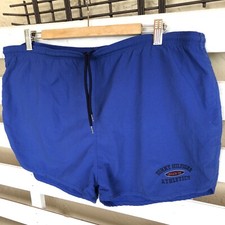 Tommy Hilfiger Men's Blue Swim Trunks Size L Vintage 90's Logo Pockets Swimwear