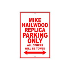 Mike Hailwood Replica Parking Only Motorcycle Bike Notice Aluminum Metal Sign