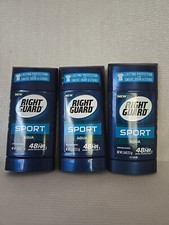 Lot Of 3 Right Guard 2.6 Oz Sport Aqua 48 Hr Antiperspirant Deodorant