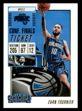2018-19 Panini Contenders Conference Finals Ticket #83 Evan Fournier SN #/135