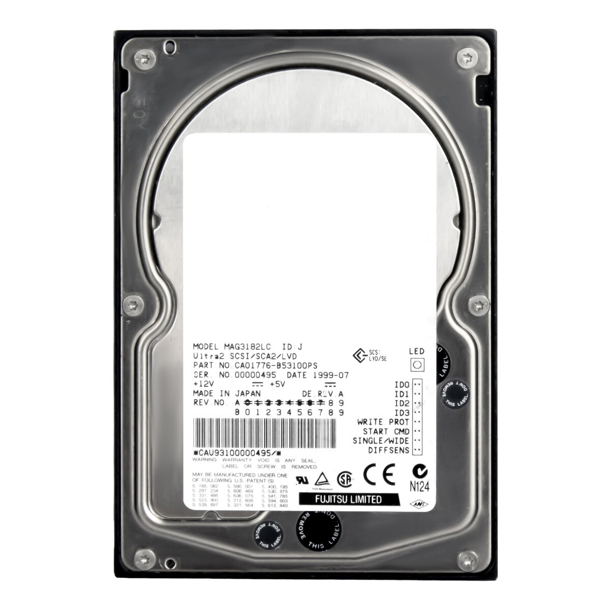 FUJITSU 18.2GB 10K 2MB SCSI ULTRA2 3.5