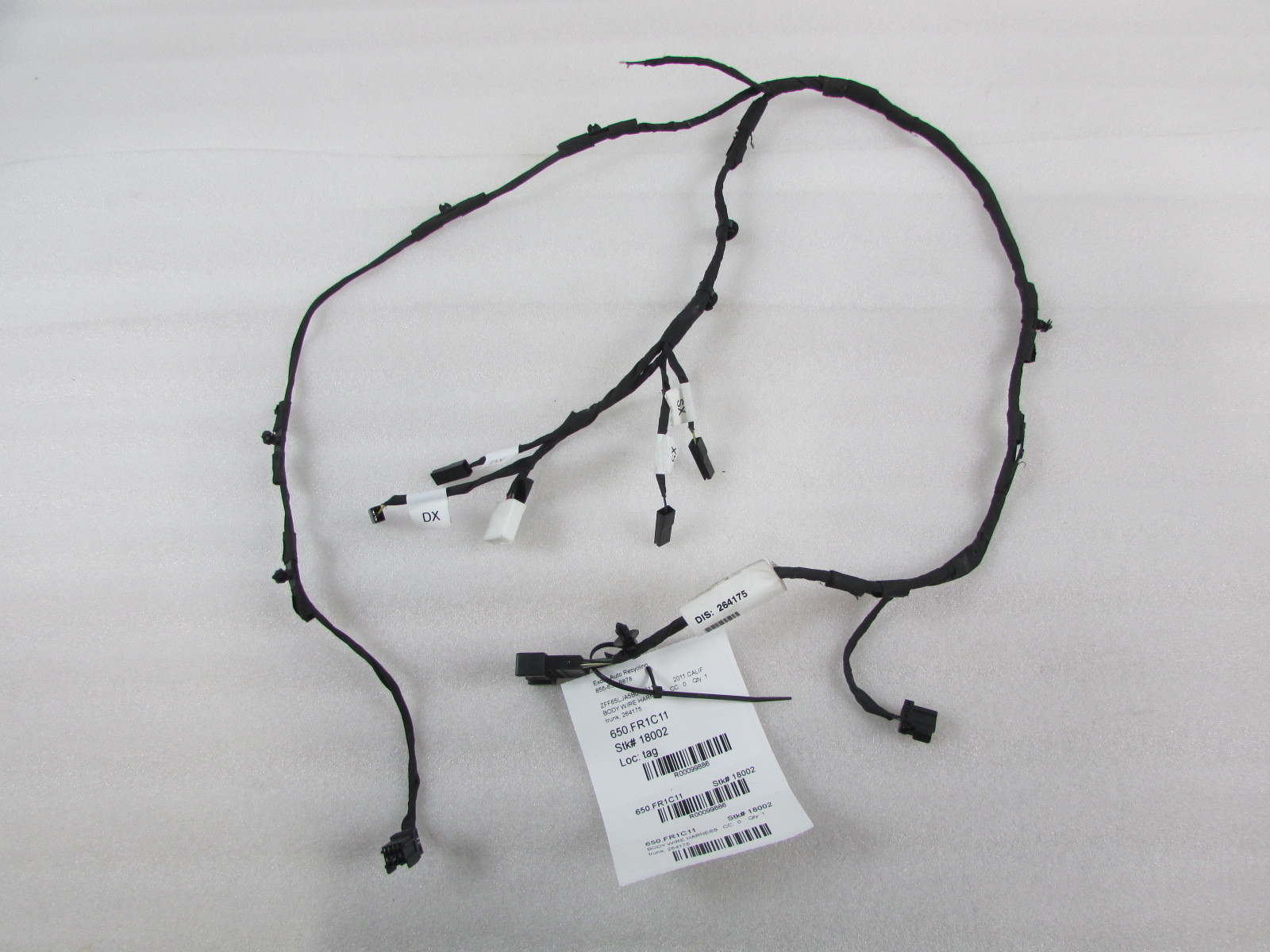 Ferrari California, Trunk Wire Harness, Used, P/N 264175