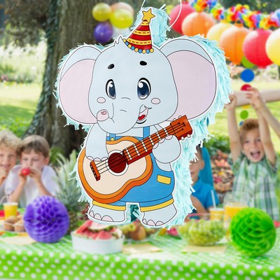 Blue Elephant Pinata for Boy Girl Birthday Party Decorations,with Stick&Confetti