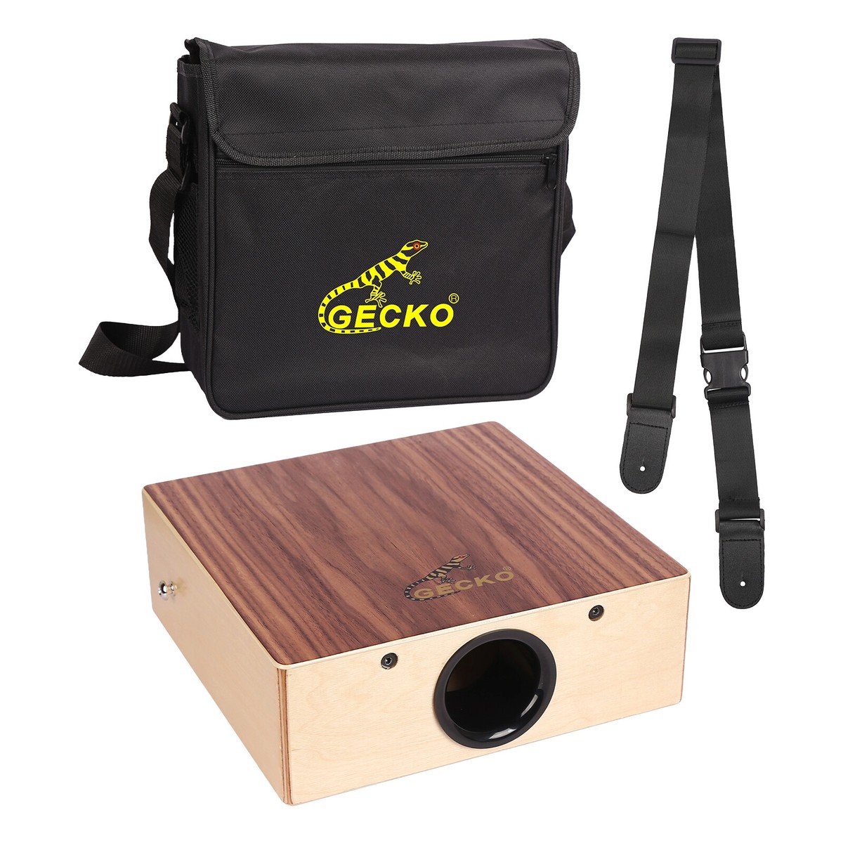 ※値下げ中！※GECKO Cajon Drum 木製 カホン Amazon.com: GECKO Cajon, Cajon Drum, Portable Cajon - Dual
