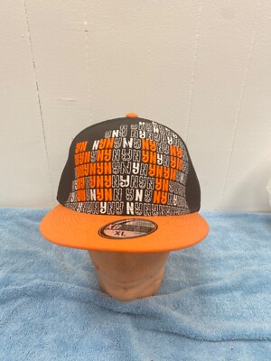 KBETHOS Premium Headwear Embroidery NY Baseball Hat Cap Black & Orange Sz XL
