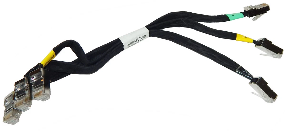 HP SL4540 Yel Grn Blk RJ45 Cable Assy 94548-001 668575-001 | eBay