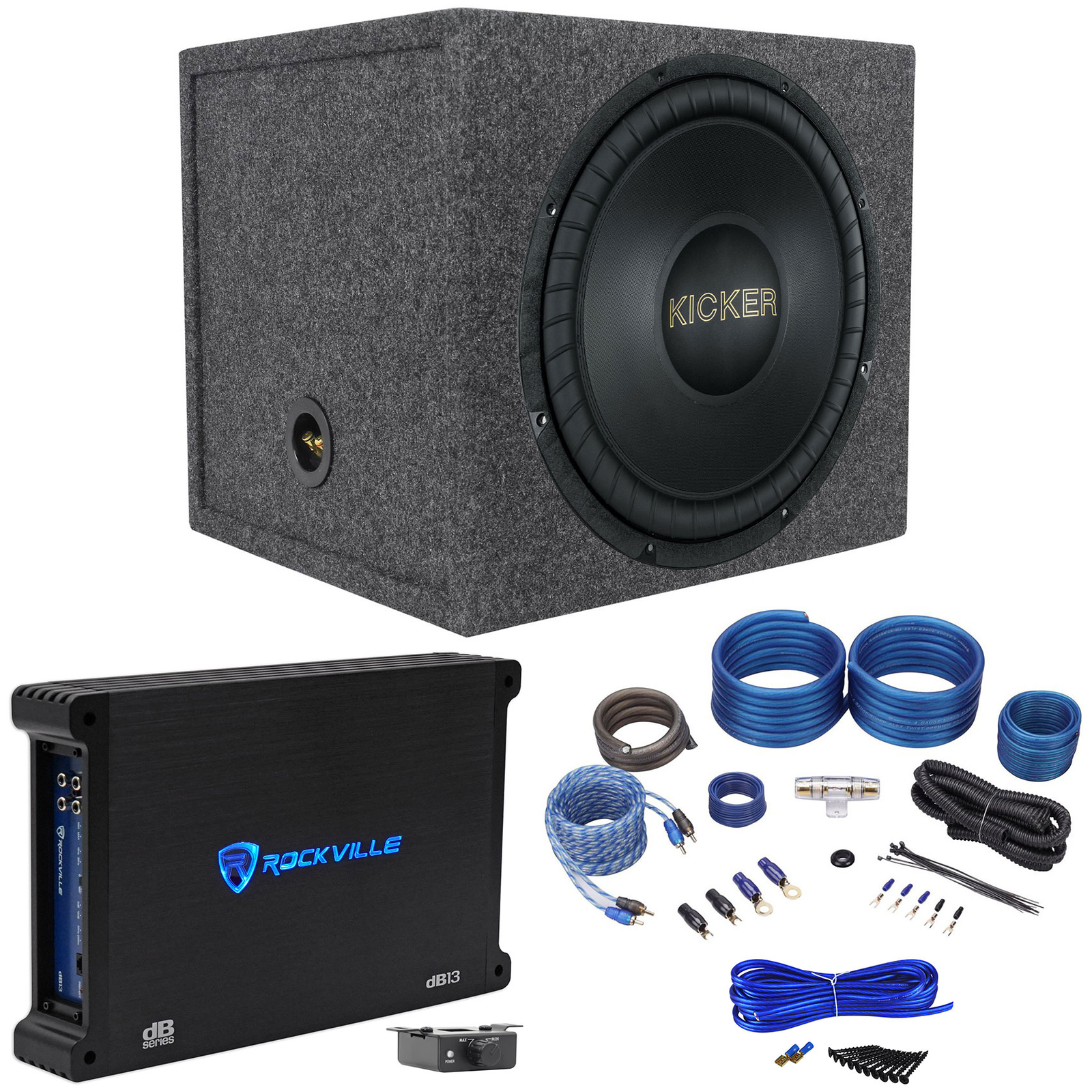 Автомобильный сабвуфер Kicker 50GOLD154 Limited Edition Gold Comp мощностью 800 Вт мощностью 15 Вт Герметичная коробка Усилитель 61590₽