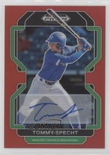 2022 Panini Prizm Draft Picks Red 22/50 Tommy Specht #PDP169 Auto 0c6