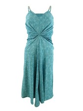 MICHAEL Michael Kors Women's Uroko Twist Chain-Strap Dress (XS, Turquoise)
