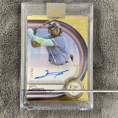 Junior Caminero 2025 Topps Five Star Auto Purple #FSA-JCA /50