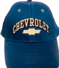 Chevrolet Chevy Bowtie Blue Adjustable Dad Hat Cap Dealer Embroidered Logo