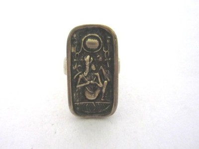 Antiker Silberring mit Muster (925er) OM6902