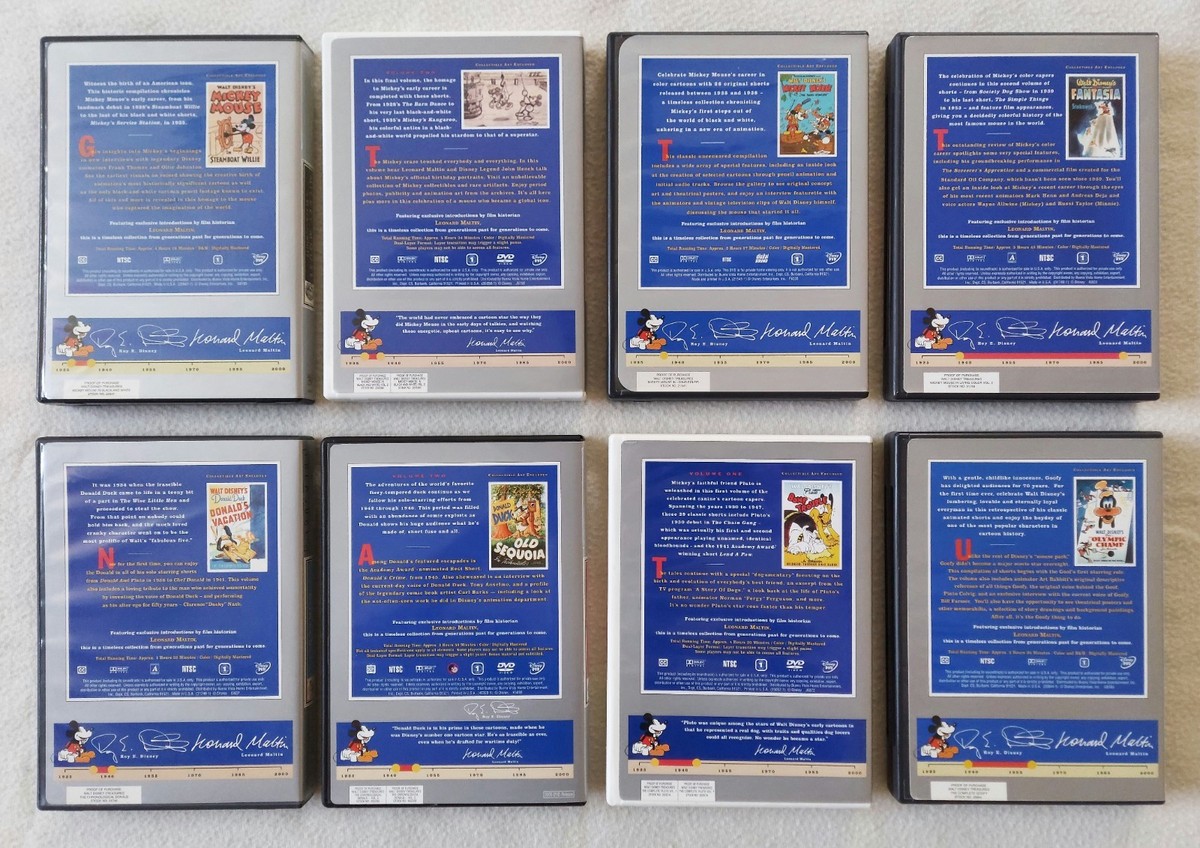 Walt Disney Treasures DVD Collection Lot Mickey Mouse Donald Duck
