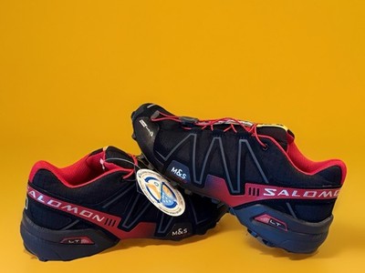Salomon Speedcross 3 Trail Running Shoes-Black/Red-Men s-new-Size 8.5-643001