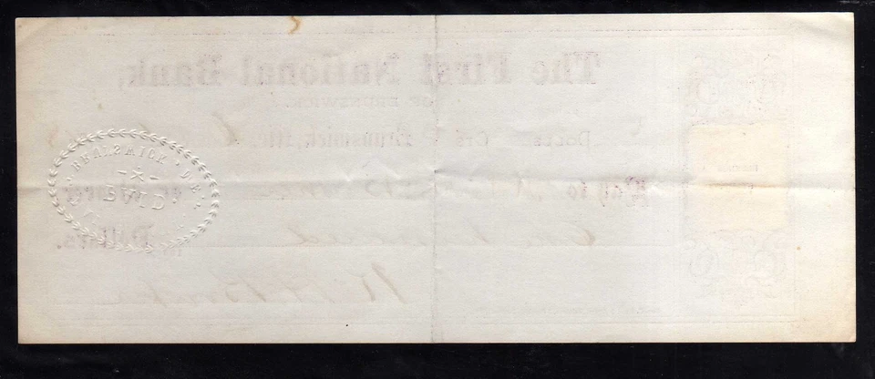 5H245 -  1868  THE FIRST NATIONAL BANK   - BRUNSWICK - Image 2 of 2