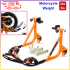 Universal Adjustable Rear Paddock Stand for Motorcycle with Swingarm Rest 360°