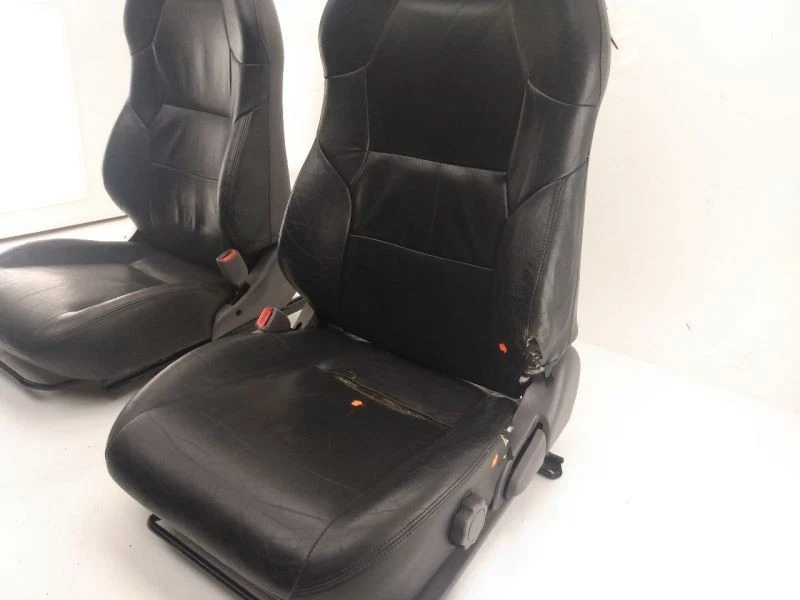 TOYOTA CELICA GTS Black Leather Front Seat Set With Rails Fits 00 01 02 03 04 05 Foto 3 de 4