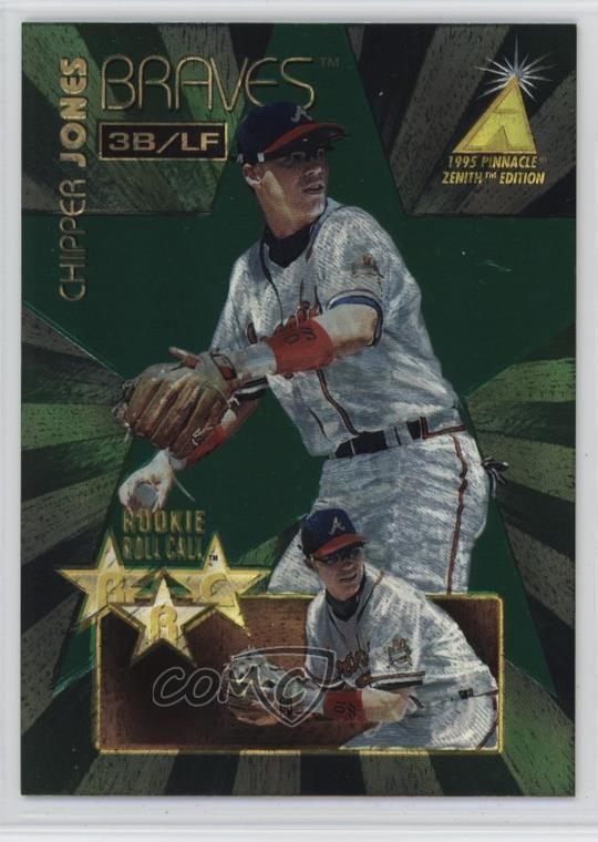 1995 Pinnacle Zenith Edition Rookie Roll Call Chipper Jones #3 HOF 1s4u