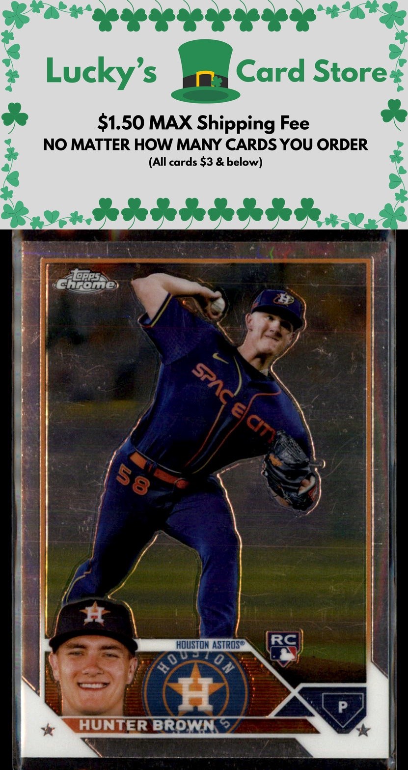 2023 Topps Chrome #197 Hunter Brown Rookie