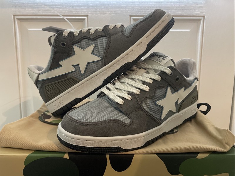 Bape X Stadium Goods Sk8 Sta Claremont Blue/Grey Size 9