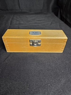 Jung AG Heidelberg Germany Microtome Blade In Original Wooden Box