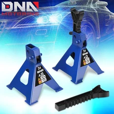 10.8"-15.7" Adjustable Height 3 Ton/6600lbs Car Lifting Jack Stand Blue 2Pcs