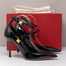 Valentino Garavani Roman Max Stud TipToe, Size 40 (10 US) Patent Leather Pumps