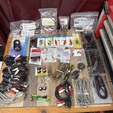 HUGE lot mixed connectors RCA cables audio adapters jacks plugs Volume Control