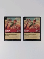 Disney Lorcana Peter Pan Fearless Fighter x2 MINT Set First Chapter 119/204 TCG