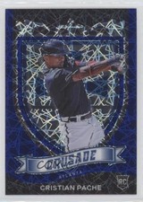 2021 Panini Chronicles Crusade Blue Velocity Prizm Cristian Pache #25 00gy
