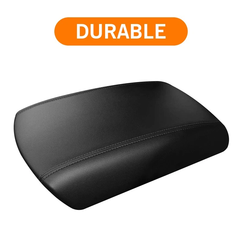 Fits 2015-2020 Ford Edge Middle Console Lid Armrest Vinyl Leather Cover Black Foto 3 de 4