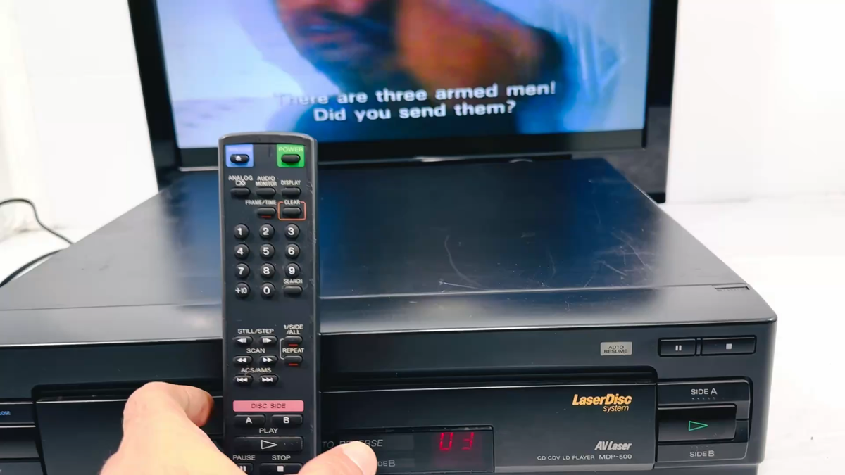 Sony MDP-500 LaserDisc System CD CDV LD Player With remote Tested