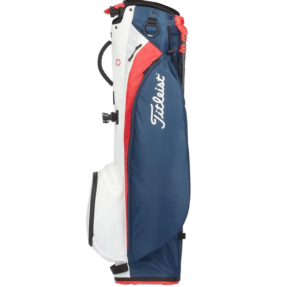 Bolsa de pie de golf Titleist Players 4 carbono - azul marino/blanco/rojo - nueva Foto 3 de 4