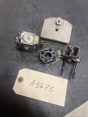 VINTAGE JONSERED 451E CHAINSAW TILLOTSON CARBURETOR + COMPONENTS