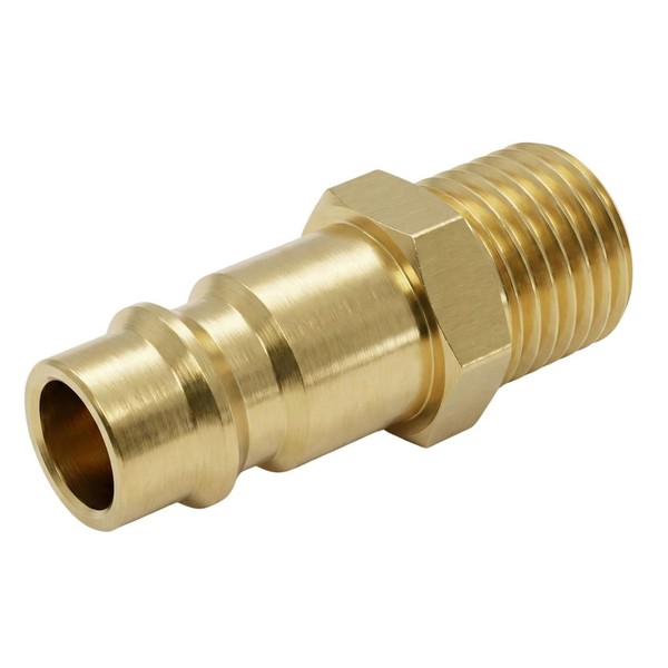 "20X Kupplungsstecker Mit AußEngewinde 1/4\" Aus Messing Druckluftkupplung-Stecker"-image
