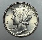 1942 10C Mercury Dime Uncirculated Toned 90% Silver