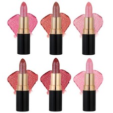 Lápiz labial brillante para mujeres Lápiz labial giratorio Brillo metálico